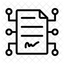 Smart Contracts Blockchain Automated Icon