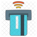 Credit Card Payment Wifi Iot Internet Things Icon