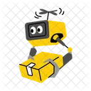 Smart Delivery Drone Shipment Icon