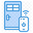 Smartphone Door Security Icon