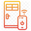 Smartphone Door Security Icon