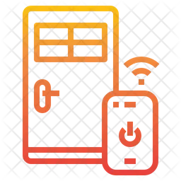 스마트 도어 잠금 장치  아이콘