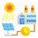Smart Energy Solar Plate Solar Icon