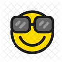 Smart Face Smile Glasses Icon