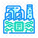 Smart Factory Industry Icon