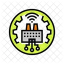 Smart Factory Industry Icon