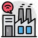Smart Factory Industry Refinery Icon