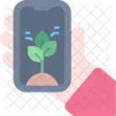 Smart Farm Smartphone Analyse Symbol