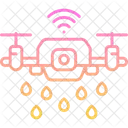 Smart Farm Bewasserung Drohne Symbol