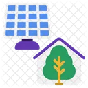 Smart Farm Greenhouse Solar  Icon