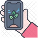 Smart Farm Smartphone Analysis Icon