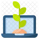 Smart Farming Computer Technology Icon