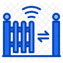Fence Door Iot Garden Wood Metal Picket Internet Things Icon