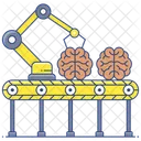 Produktion Fertigung Intelligentes Forderband Symbol