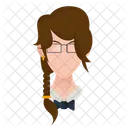 Smart Girl Icon
