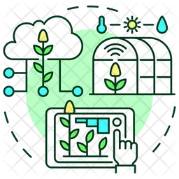 Smart greenhouses  Icon