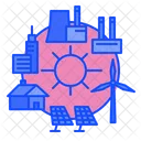 Smart Grid Iot Industry Icon