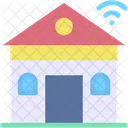 Smart Home Smart House Wifi Connection Icon