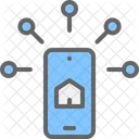 Smart Home Control Smartphone Icon