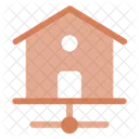 Smart Zuhause Haus Symbol