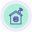 Smart Home Farbkreis Symbol Symbol