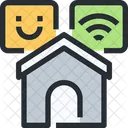 Smart Home Building Estate Icon