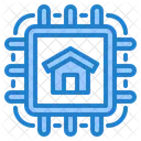 Smart Home Chip Smart Chip Ai Chip Icon