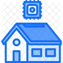 Smart Home Chip Smart House Chip Smart Icon