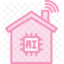 Smart Home Duotone Line Icon Icon