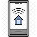 Smart Home Monitoring Anti Theft Security Icon