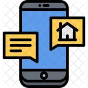 Smart-Home-Nachricht  Symbol