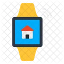 Smart-Home-Uhr  Symbol