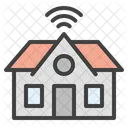 Building Distance Learning School Icon