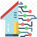 Smart House Circuit Home Icon