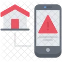 스마트 하우스 경고 스마트 하우스 위험 스마트 아이콘