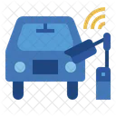 Smart License Plate Internet Of Things Iot Icon