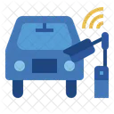 Smart License Plate Internet Of Things Iot Icon