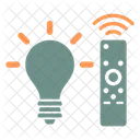 스마트 조명 Io T 전구 아이콘
