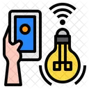 Light Bulb Smartphone Mobile Icon