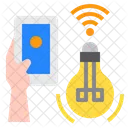 Light Bulb Smartphone Mobile Icon