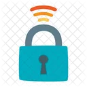 Lock Wifi Iot Internet Key Internet Things Icon