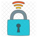 Lock Wifi Iot Internet Key Internet Things Icon