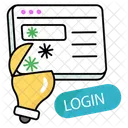 Business Login Privacy Icon