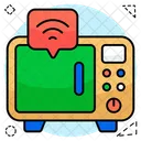 スマートオーブン、スマート電子レンジ、 Io T アイコン