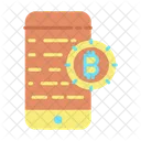 Smart Phone Bitcoin  Icon