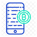 Smart Phone Bitcoin Icon
