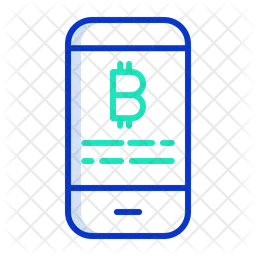 Smart Phone Bitcoin  Icon