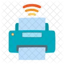 Printer Office Paper Wifi Iot Internet Things Icon