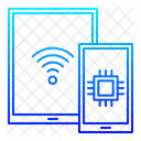 Intelligenter Prozessorchip  Symbol