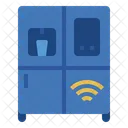 スマート冷蔵庫、モノのインターネット、 Io T アイコン